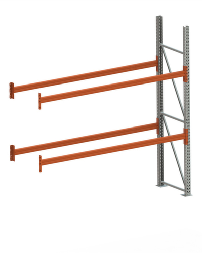 META Rayonnage à palettes MULTIPAL pour 6 palettes, largeur 2785 mm, 3 niveaux de stockage