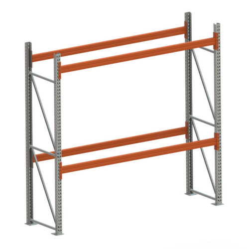 META Rayonnage à palettes MULTIPAL pour 6 palettes, largeur 2870 mm, 3 niveaux de stockage