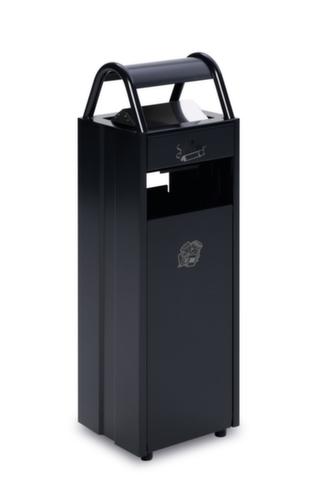 VAR Cendrier poubelle avec 2 ouvertures d'introduction