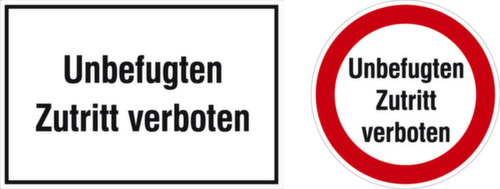 Plaque de porte Accès interdit »