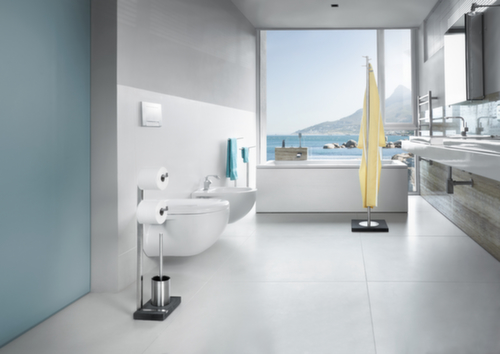 Blomus Garniture de toilette pure spa BATHROOM pour 2 rouleaux, acier inoxydable