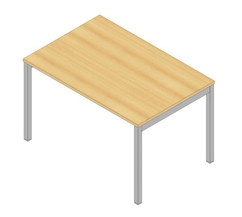 Quadrifoglio Bureau à hauteur réglable Practika avec piètement 4 pieds