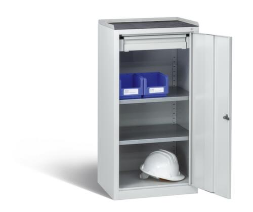 C+P Armoire à poser ERGO gris clair avec tiroir et 2 tablettes