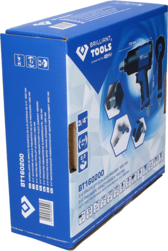 Brilliant Tools Clé à chocs à air comprimé 3/4"