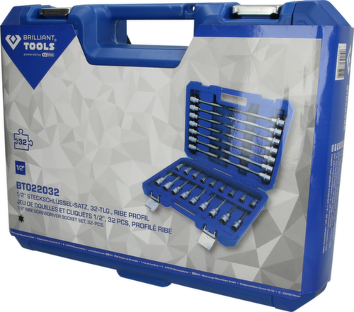 Brilliant Tools Jeu de douilles 1/2"