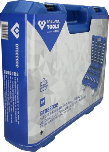 Brilliant Tools Jeu de douilles 1/2"