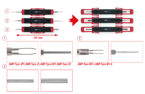 KS Tools Jeu d'outils de déblocage de câble universel