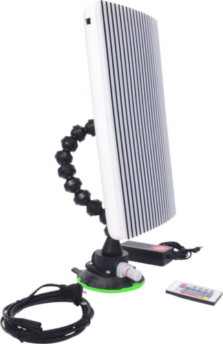 KS Tools Miroir à fossettes avec lumière