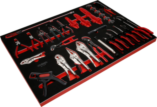 KS Tools Jeu de pinces dans un insert en mousse