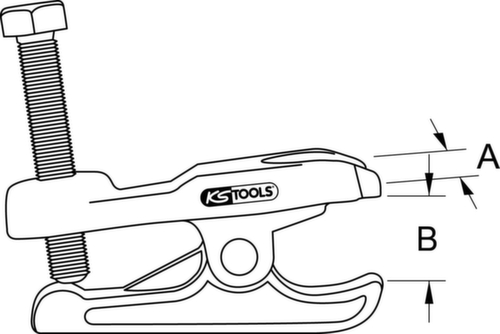 KS Tools Extracteur de rotule universel mécanique