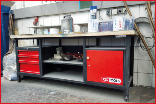 KS Tools Établi XXL avec 3 tiroirs et 1 porte