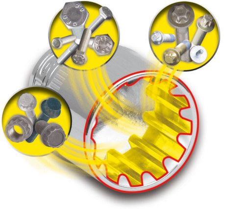 KS Tools Jeu de douilles traversantes 3/8"+1/2" TRIPLEplus