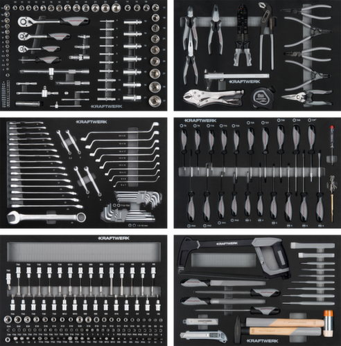 KRAFTWERK® Composition d'outils EVA 301 pcs.