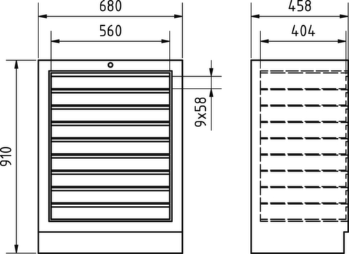 KRAFTWERK® MOBILIO Armoire à tiroirs