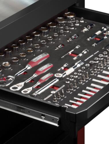 KRAFTWERK® Chariot d’atelier robuste PRO LINE PT800 avec jeu d’outils de 143 pièces, 7 tiroir(s)