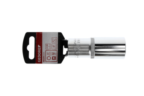 GEDORE R61002214 Douille 1/2" 6 pans 22 mm Longueur 77 mm