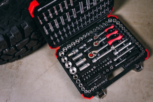 GEDORE R45603172 Jeu de douilles 1/4"+3/8"+1/2" 172 pièces