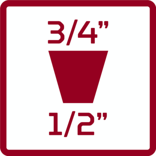 R67400008 Agrandisseur de visseuse de force 1/2 x 3/4