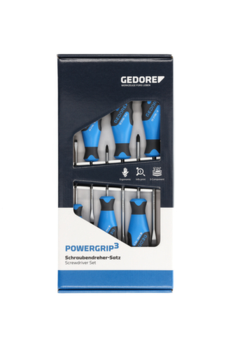 GEDORE 2150-2160 PZ-06 Jeu de tournevis 3C 6 pièces IS 4-8 PZ 1-2