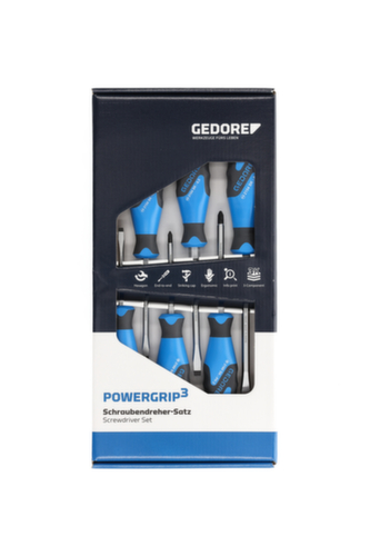 GEDORE SK 2154 PH-06 Jeu de tournevis 3C avec capuchon de frappe 6 pièces