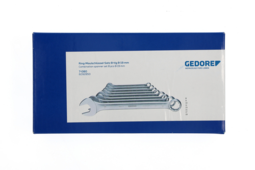 7-080 Jeu de clés mixtes 8 pièces profil UD 8-19 mm