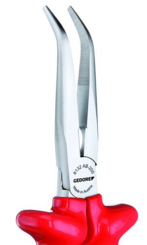 VDE 8132 AB-200 Pince VDE à bec plat et isolation par immersion 200 mm