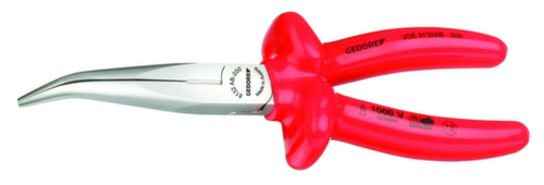 VDE 8132 AB-200 Pince VDE à bec plat et isolation par immersion 200 mm