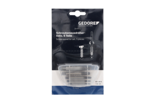 GEDORE 8551 S-005 Jeu d'extracteurs de vis 5 pièces M3-M18