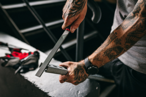 GEDORE R93000005 Jeu de limes 3 pans + 4 pans + plat + rond + demi 5 pièces