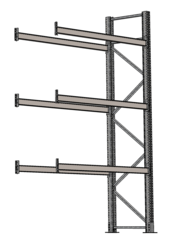 SCHULTE Rayonnage à palettes pour 8 palettes, largeur 1950 mm, 4 niveaux de stockage