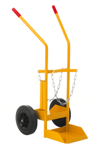 Kongamek Chariot à bouteilles, pour 2x20 l bouteille, bandage caoutchouc plein