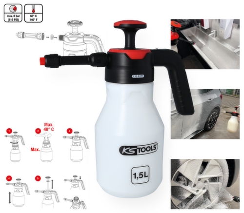 KS Tools Pressure pump foam sprayer (foamer)