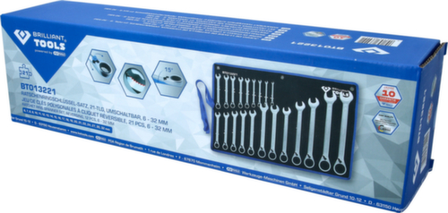 Brilliant Tools ratchet ring wrench set
