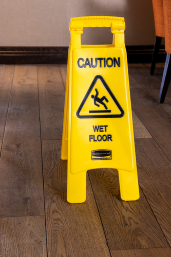 Rubbermaid Signe de combinaison d'avertissement "risque de glissade, colonne d'information