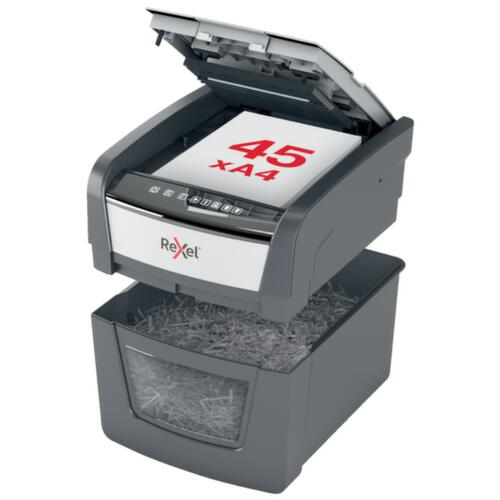 Destructeur de documents à alimentation automatique Optimum AutoFeed+ 45X, particule 4x28 mm