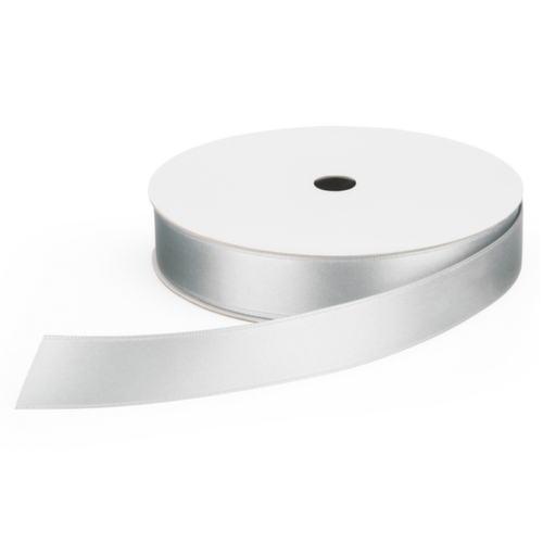 Ruban effet satin gris