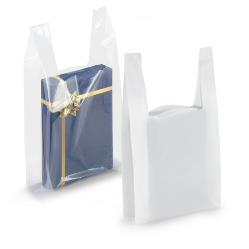 500 sacs plastique blancs à bretelles