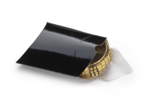 100 boîtes berlingot en carton noir 85x115x40 mm