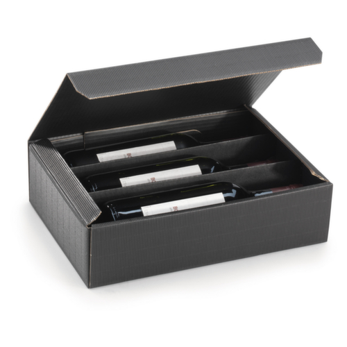 Boîte bouteilles brune (pour 3 bouteilles)