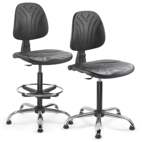 siège d’atelier pivotant avec hauteur de l’assise réglable