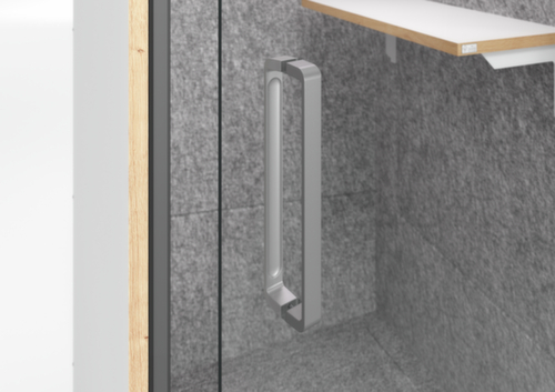 cabine téléphonique Silent Space, hauteur x largeur 2175 x 1035 mm