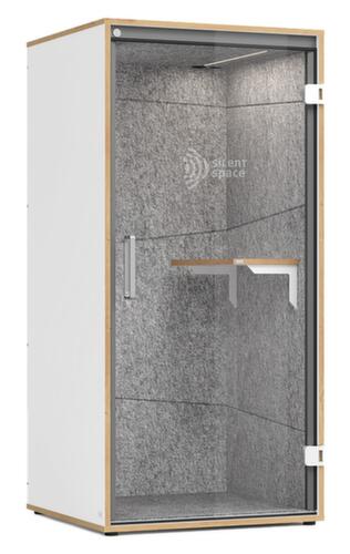 cabine téléphonique Silent Space, hauteur x largeur 2175 x 1035 mm