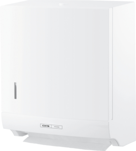 CWS Distributeur de serviettes pliées, plastique, blanc