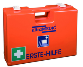 ultraMEDIC Mallette de premiers secours avec remplissage spécifique au secteur, calage selon DIN 13157