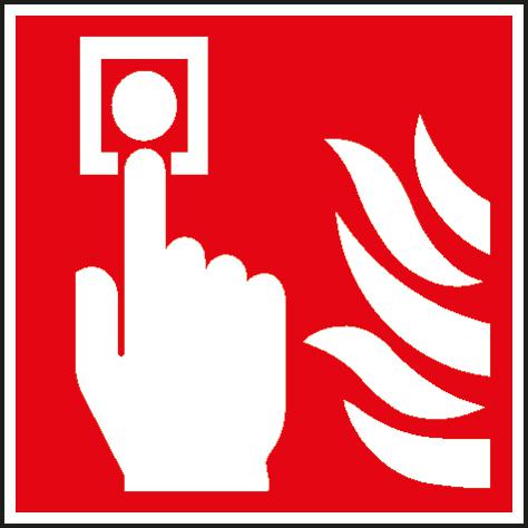 Langnachleuchtendes Brandschutzschild