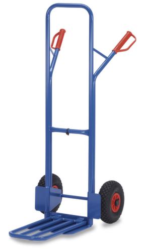 fetra Kistenkarre mit Klappschaufel, Traglast 300 kg, Luft-Bereifung
