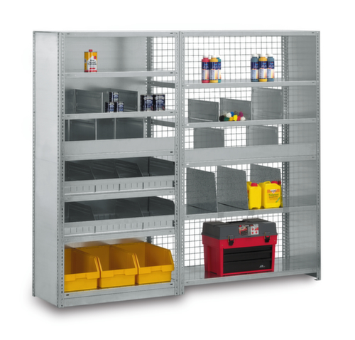 hofe Schraubregal, 5 Böden, RAL7035 Lichtgrau