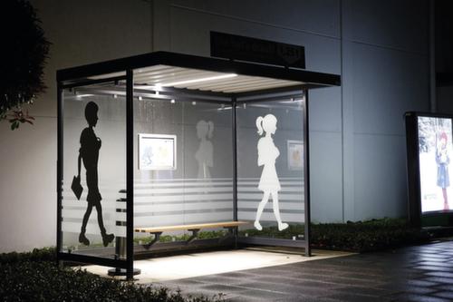 LED-Deckenleuchte für Raucher-Unterstand