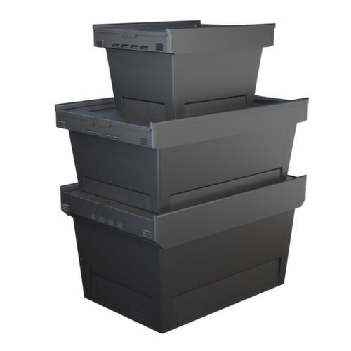 BITO Mehrwegbehälter BITOBOX MB verplombbar, Inhalt 18 l, Klappdeckel