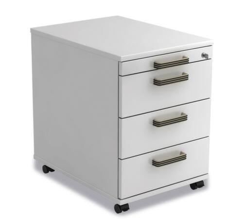 Rollcontainer Up and Down, 3 Schublade(n), weiß/weiß